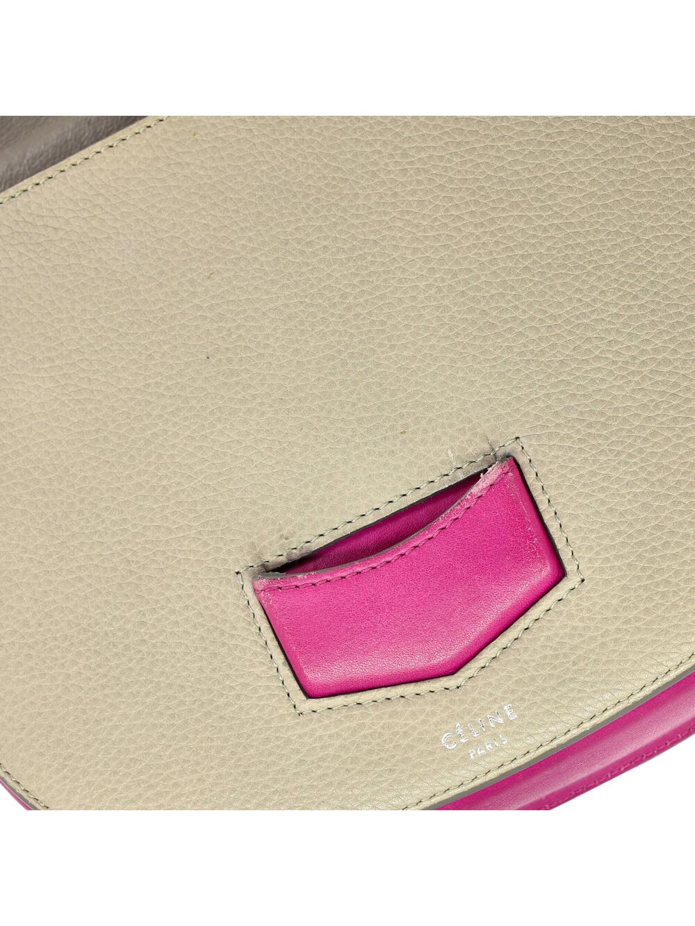 Celine Trotteur Crossbody Bag Grainy #240349C92B - Picture 7 of 8